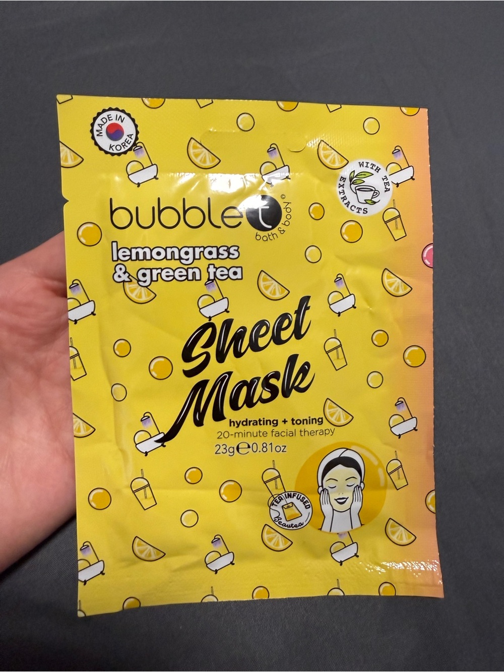 Bubble t Face Masks - Hydrating Sheet Masks - Picture 2 of 3